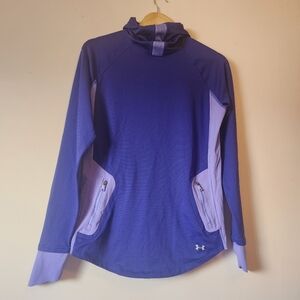 Under Armour Women's Purplr ColdGear Infrared Tactical Hooded Base Layer Size M